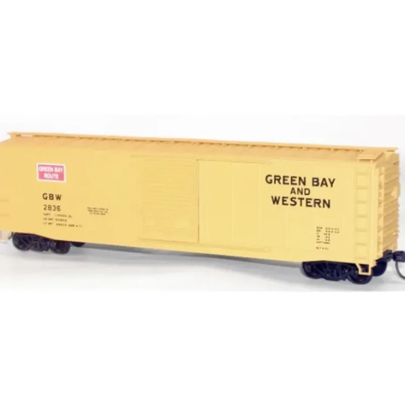 Trains|Accurail 5028 HO KIT 50' AAR Riveted Box, GB&W - Model Train Junction: Quality Parts and Art Supplies