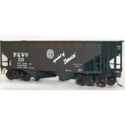 Trains|Accurail 7705 HO KIT Offset-side Twin Hopper, P&WV - Model Train Junction: Quality Parts and Art Supplies