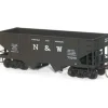 Trains|Accurail 2420 HO KIT 55-Ton Twin Hopper, N&W - Model Train Junction: Quality Parts and Art Supplies
