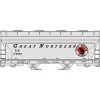 Accurail, 2206, HO Scale, 40' ACF 2-Bay Covered Hopper Kit, Northern Pacific #75029, (HO Scale Kit) - Model Train Junction: Quality Parts and Art Supplies Hot