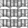 Trains|Accurail 25724 Southern HO USRA 55-Ton Twin Hopper Kits (Set of 3) - Model Train Junction: Quality Parts and Art Supplies