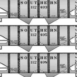 Trains|Accurail 25724 Southern HO USRA 55-Ton Twin Hopper Kits (Set of 3) - Model Train Junction: Quality Parts and Art Supplies
