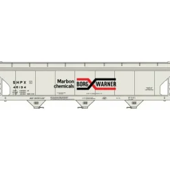 Accurail, HO Scale, 81371, ACF 47' 3-Bay Center-Flow Covered Hopper, Corn Products, #60015, (HO Scale Kit) - Model Train Junction: Quality Parts and Art Supplies Online