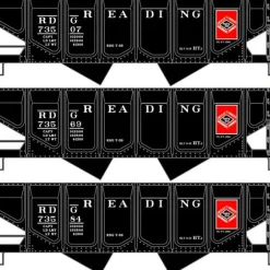 Accurail, HO Scale, 2881, Panel-Side Twin Hopper Kits, Reading (3-Pack) Kit - Model Train Junction: Quality Parts and Art Supplies