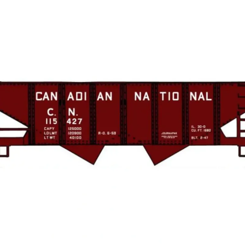 Accurail, HO Scale, 81451, Twin Hopper Car Kit, Canadian National - Kit - Model Train Junction: Quality Parts and Art Supplies Sale