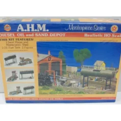 Trains|AHM 5733 HO Diesel Oil and Sand Depot Kit - Model Train Junction: Quality Parts and Art Supplies