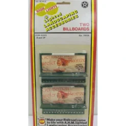 Trains|AHM 15935 HO Scale Lighted Billboards (Pack of 2) - Model Train Junction: Quality Parts and Art Supplies