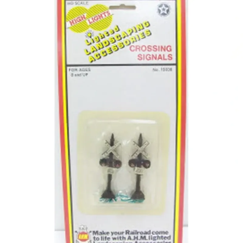 Trains|AHM 15938 HO Scale Lighted Crossing Signals - Model Train Junction: Quality Parts and Art Supplies