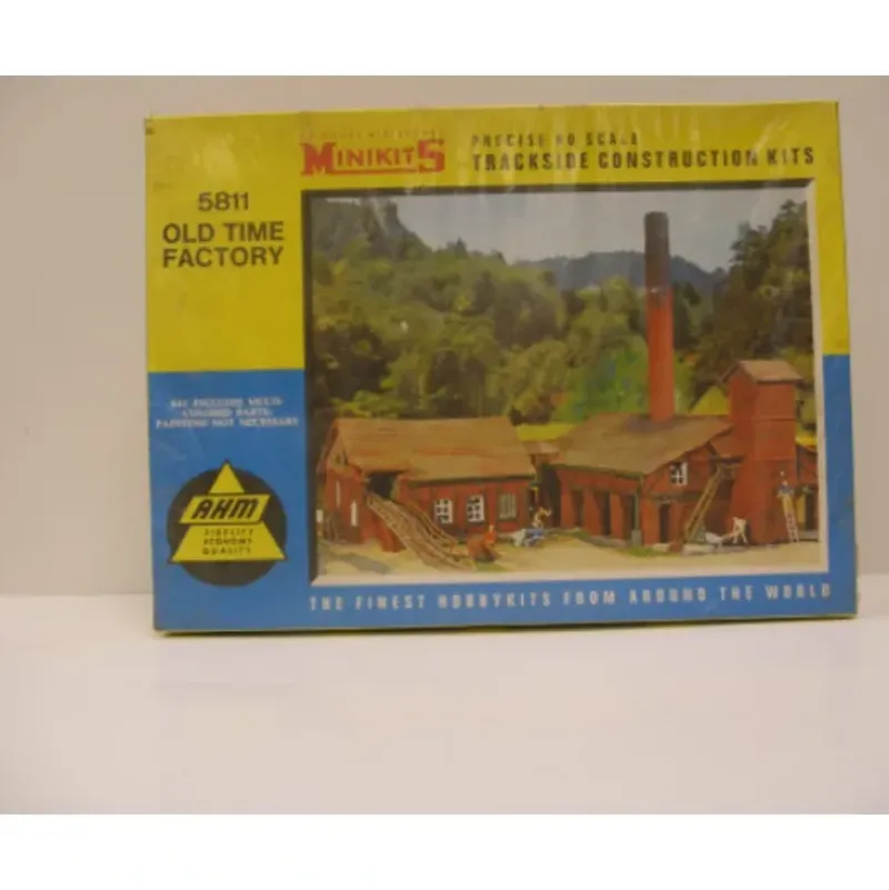 Trains|AHM 5811 HO Scale MiniKits Old Time Factory Building Kit - Model Train Junction: Quality Parts and Art Supplies