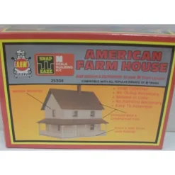 Trains|AHM 25304 N Scale American Farm House Building Kit - Model Train Junction: Quality Parts and Art Supplies
