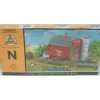 Trains|AHM 5893 N Scale Barn w/Silo Kit - Model Train Junction: Quality Parts and Art Supplies