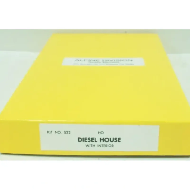 Trains|Alpine Division Scale Models 522 HO Diesel House w/Interior - Model Train Junction: Quality Parts and Art Supplies