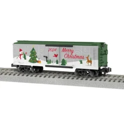 Trains|American Flyer 2419010 S 2024 Christmas Boxcar - Model Train Junction: Quality Parts and Art Supplies