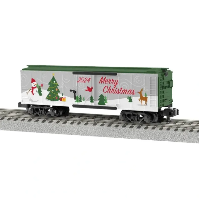 Trains|American Flyer 2419010 S 2024 Christmas Boxcar - Model Train Junction: Quality Parts and Art Supplies