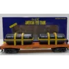 Trains|American Flyer 6-48560 S BNSF Flatcar w/Turbo Engine Load #1009 - Model Train Junction: Quality Parts and Art Supplies