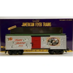 Trains|American Flyer 6-48376 S Gauge Christmas American Flyer Holiday 2009 Boxcar - Model Train Junction: Quality Parts and Art Supplies
