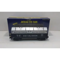 Trains|American Flyer 6-48554 S Scale Bethlehem Steel Gondola w/Coil Covers - Model Train Junction: Quality Parts and Art Supplies
