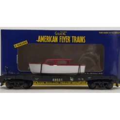 Trains|American Flyer 6-48561 S Scale Central Railroad of New Jersey Flatcar w/Boat - Model Train Junction: Quality Parts and Art Supplies