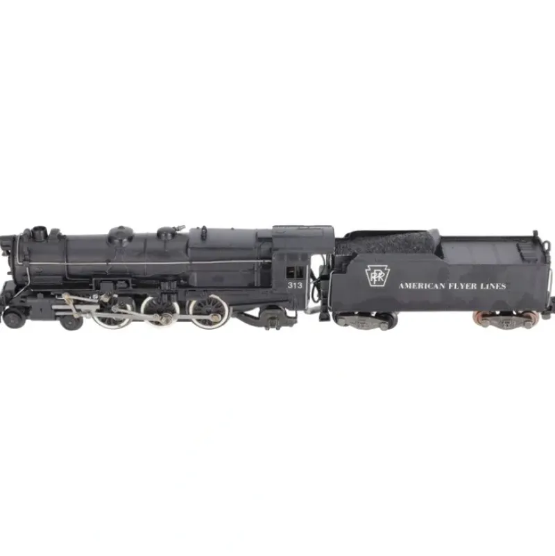 Trains|American Flyer 313 Vintage S PRR 4-6-2 Steam Locomotive & Tender - Restored - Model Train Junction: Quality Parts and Art Supplies