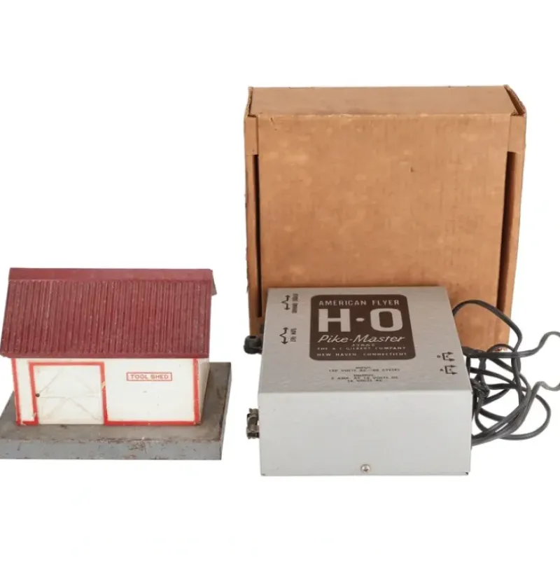 Trains|American Flyer Vintage S Gauge 585 Tool Shed & HO Gauge 32662 Transformer - Model Train Junction: Quality Parts and Art Supplies