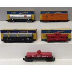 Trains|American Flyer Vintage S Gauge Freight Cars: 24316, 623, 638, 625G, 911 [5] VG - Model Train Junction: Quality Parts and Art Supplies