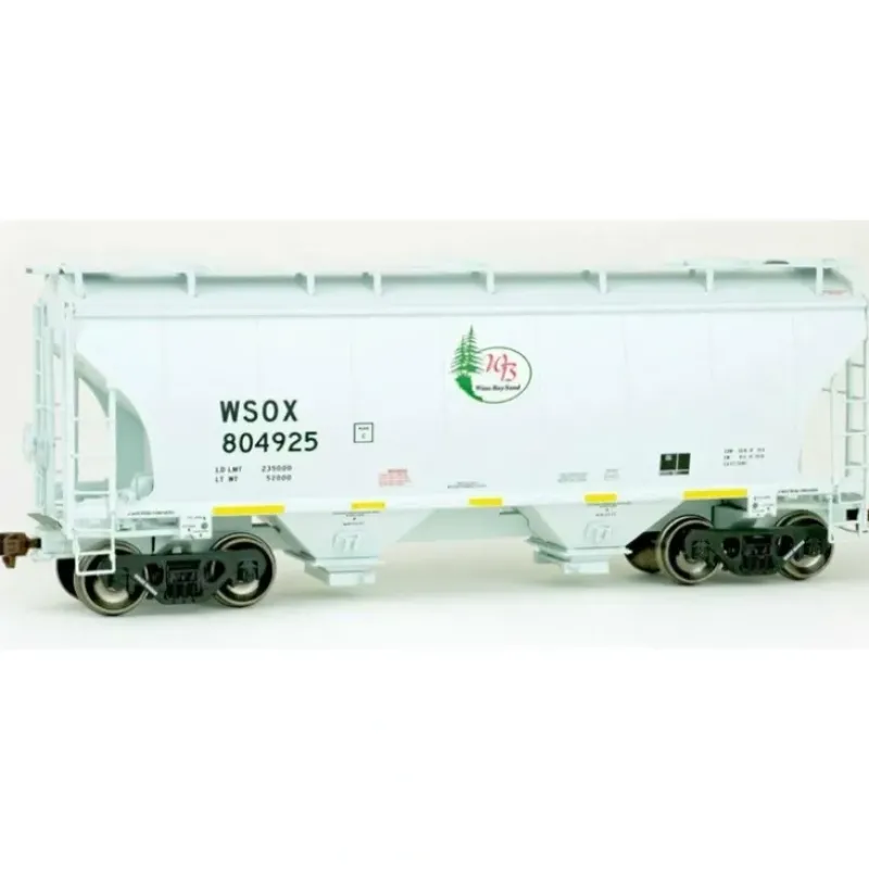 American Limited, HO Scale, 2051, Trinity 3281 2-Bay Covered Hopper, Winn Bay Sand, #805036 - Model Train Junction: Quality Parts and Art Supplies Outlet