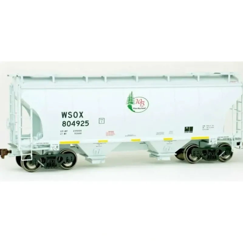 American Limited, HO Scale, 2053, Trinity 3281 2-Bay Covered Hopper, Winn Bay Sand, #805088 - Model Train Junction: Quality Parts and Art Supplies Online