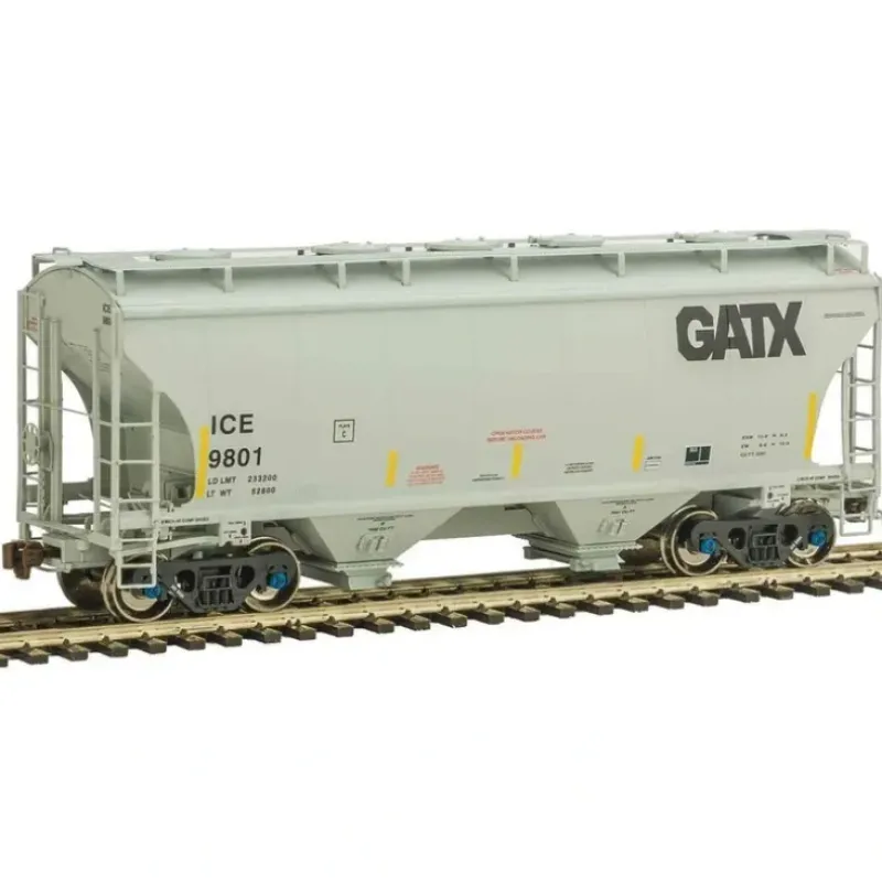 Trains|American Limited Models 1061 HO ICEGATX 2-Bay Covered Hopper #9801 - Model Train Junction: Quality Parts and Art Supplies