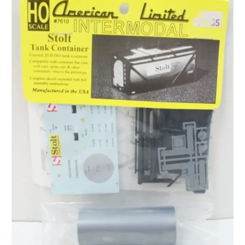 Trains|American Limited Models 7610 HO Stolt Intermodal Tank Container - Model Train Junction: Quality Parts and Art Supplies