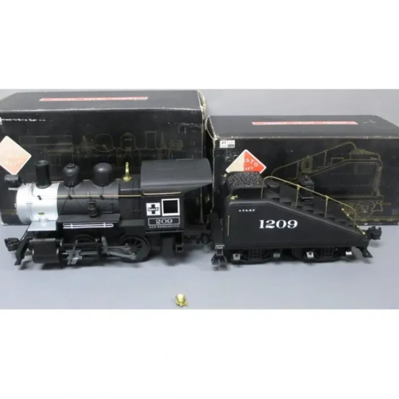 Trains|Aristo-Craft 21309 AT&SF 0-4-0 Switcher & Tender with Smoke & Sound - Model Train Junction: Quality Parts and Art Supplies