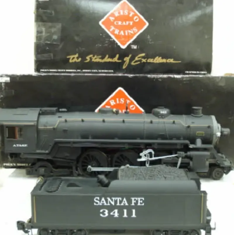 Trains|Aristo-Craft 21411 Atchison, Topeka and Santa Fe 4-6-2 Steam Locomotive &Tender - Model Train Junction: Quality Parts and Art Supplies