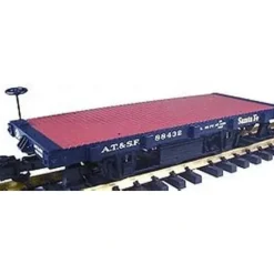 Trains|Aristo-Craft 40202 ATSF 2-Axle Flatcar - Model Train Junction: Quality Parts and Art Supplies