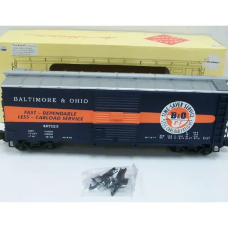 Trains|Aristo-Craft 46011 Baltimore & Ohio Boxcar - Metal Wheels - Model Train Junction: Quality Parts and Art Supplies