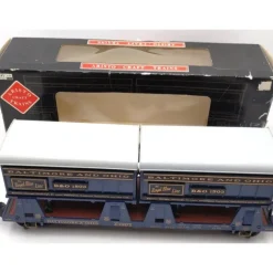 Trains|Aristo-Craft 46503 B&O Flat Car w/Trailers EX/Box - Model Train Junction: Quality Parts and Art Supplies