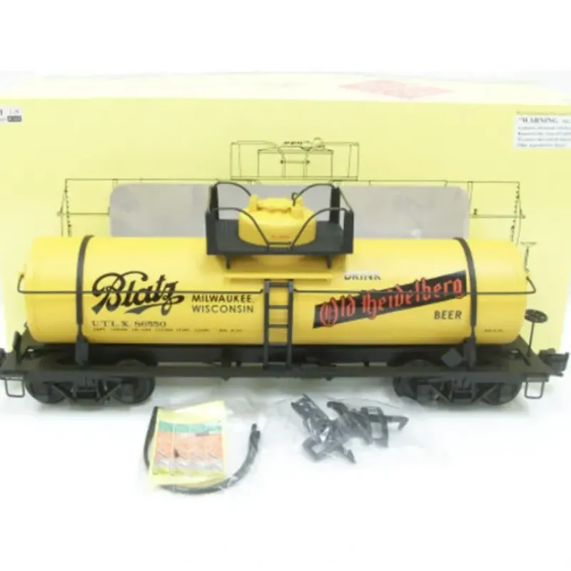 Trains|Aristo-Craft 41329 Blatz Single Dome Tank Car - Model Train Junction: Quality Parts and Art Supplies