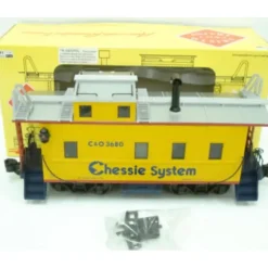 Trains|Aristo-Craft 42130 Chessie System Long Caboose #3680 - Model Train Junction: Quality Parts and Art Supplies