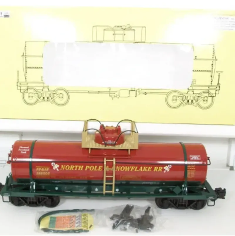 Trains|Aristo-Craft 41325 Christmas Single Dome Tank Car (Plastic Wheels) - Model Train Junction: Quality Parts and Art Supplies