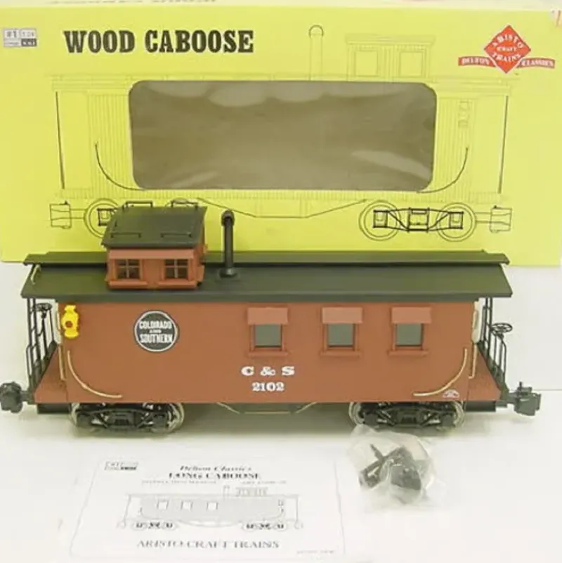 Trains|Aristo-Craft 82102 Colorado and Southern Lighted Caboose - Model Train Junction: Quality Parts and Art Supplies