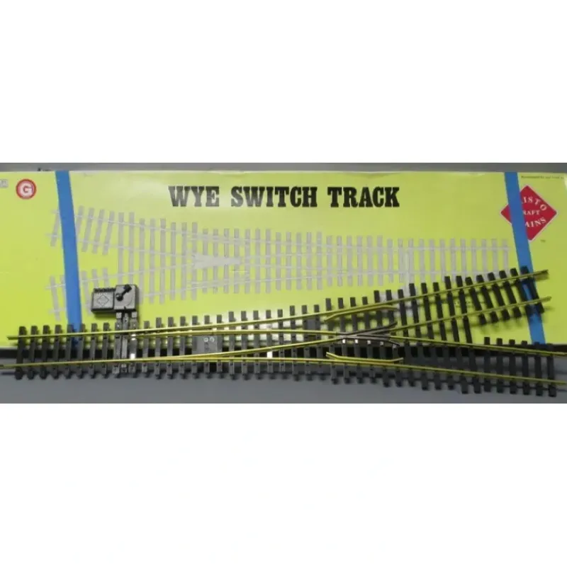 Trains|Aristo-Craft 20345 G #6 BRASS Wye Switch Turnout LN/Box - Model Train Junction: Quality Parts and Art Supplies