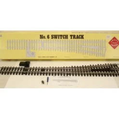 Trains|Aristo-Craft 20340 G #6 Stainless Steel Left Hand Switch/Turnout - Model Train Junction: Quality Parts and Art Supplies