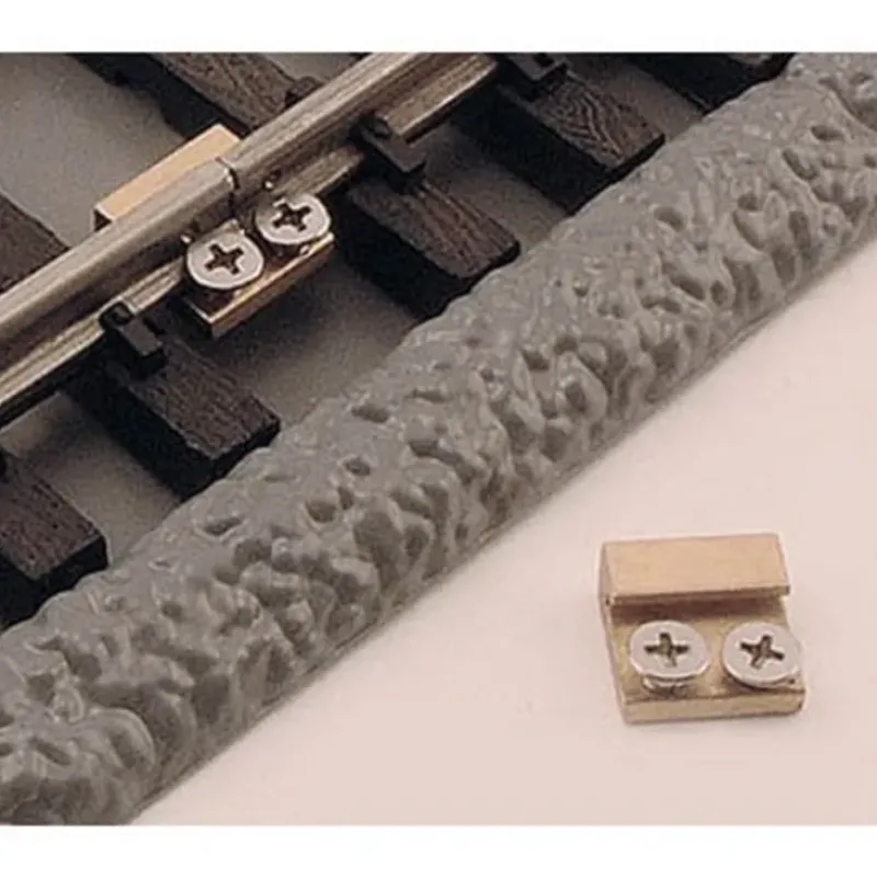 Trains|Aristo-Craft 11930 G Brass Track Rail Clamps (Pack of 10) - Model Train Junction: Quality Parts and Art Supplies