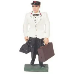 Trains|Aristo-Craft 60008 G Fast Eddie Porter in White Jacket - Model Train Junction: Quality Parts and Art Supplies