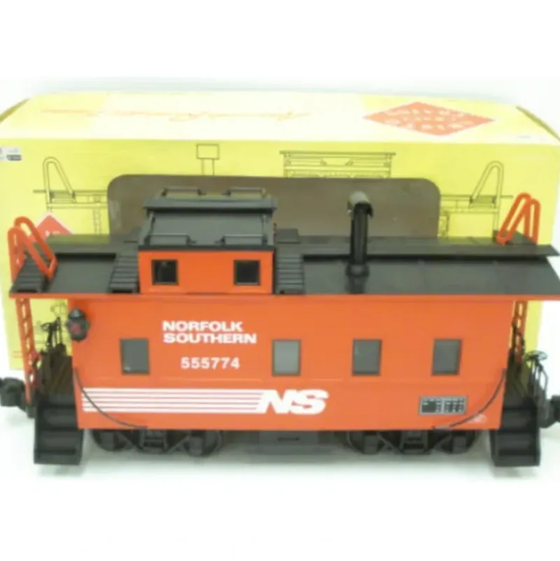 Trains|Aristo-Craft 42135 G Norfolk Southern Long Steel Caboose - Metal Wheels - Model Train Junction: Quality Parts and Art Supplies