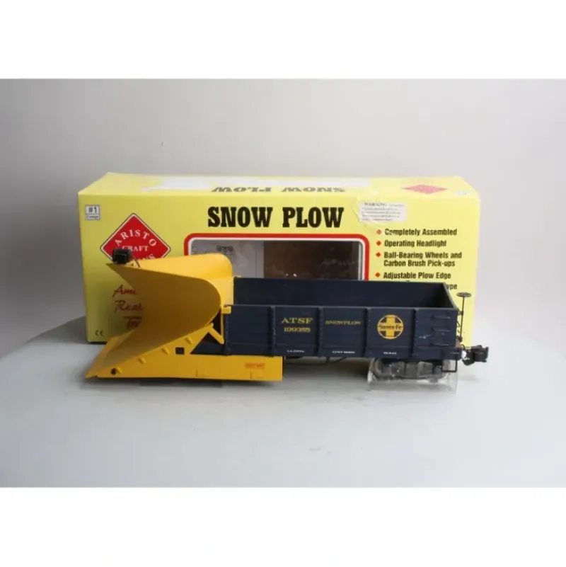 Trains|Aristo-Craft 46708 G Santa Fe Wedge Snow Plow - Model Train Junction: Quality Parts and Art Supplies