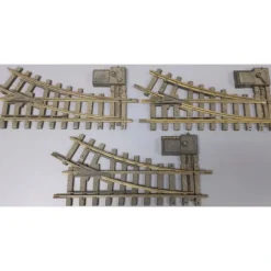 Trains|Aristo-Craft 11200 G Scale Euro Brass Right Hand Manual Switch Turnouts (3) - Model Train Junction: Quality Parts and Art Supplies