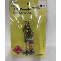 Trains|Aristo-Craft 60063 G Scale Lil' People For Scenics Woman with Toddler - Model Train Junction: Quality Parts and Art Supplies