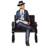 Trains|Aristo-Craft 60064 G Scale Seated Male Reading Figure - Model Train Junction: Quality Parts and Art Supplies