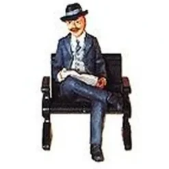 Trains|Aristo-Craft 60064 G Scale Seated Male Reading Figure - Model Train Junction: Quality Parts and Art Supplies