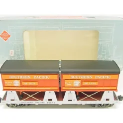 Trains|Aristo-Craft 46504 G Scale Southern Pacific Piggyback Flatcar - Plastic Wheels EX/Box - Model Train Junction: Quality Parts and Art Supplies