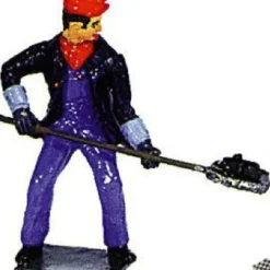 Trains|Aristo-Craft 60016 G Weary Warren Train Fireman Figure - Model Train Junction: Quality Parts and Art Supplies